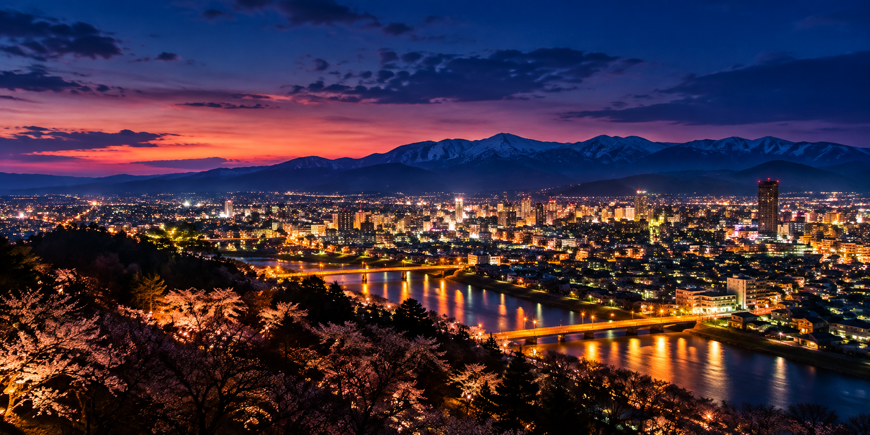 山形の夜景
