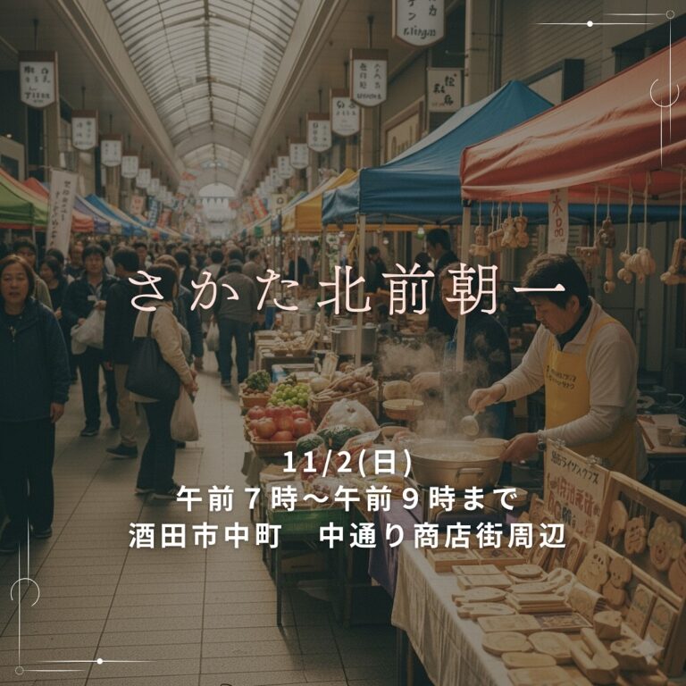 いよいよ今年度最後の✨さかた北前朝市✨を開催します！